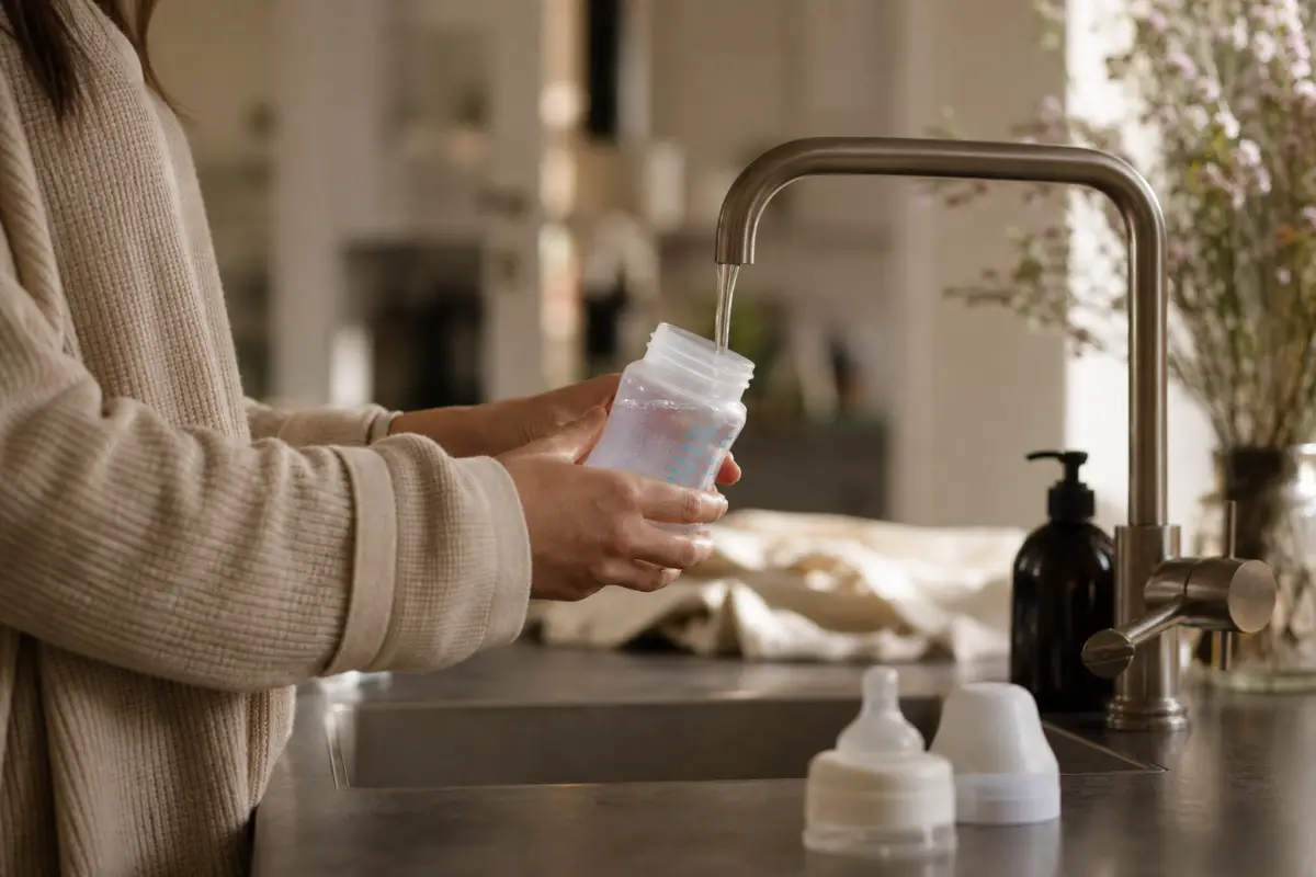 Hard water en babyvoeding